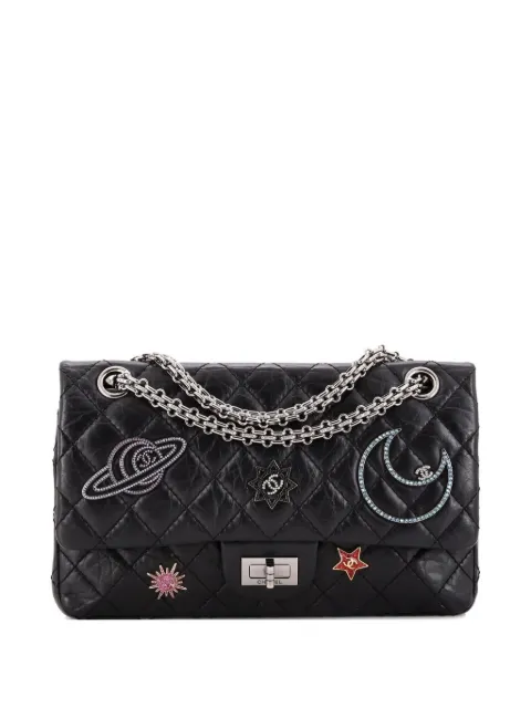 CHANEL Pre-Owned Space Charms Reissue 2.55 Flap Bag Quilted Aged Calfskin 225 shoulder bag Black 0H3OOQ3YPLZX8I8J