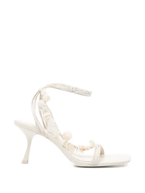 SIMKHAI Elin shell sandals Neutrals 226S414BD