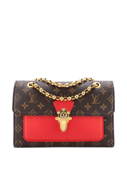 Louis Vuitton Pre-Owned Victoire Handbag Monogram Canvas and Leather shoulder bag Brown FS7936G228Z5864V