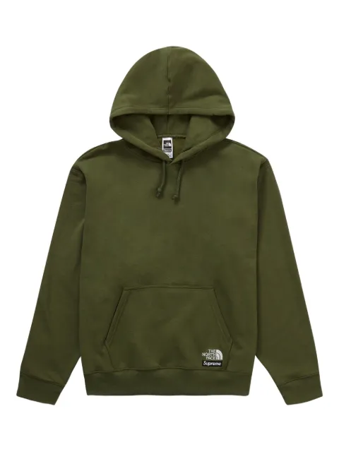 Supreme x The North Face hand-warmer pouch hoodie Green SU26436