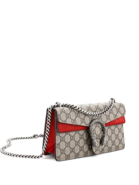 Gucci Pre-Owned Dionysus Bag GG Coated Canvas with Crystal Embellished Metal Small shoulder bag Brown CVAZXY65AJQNP8T1