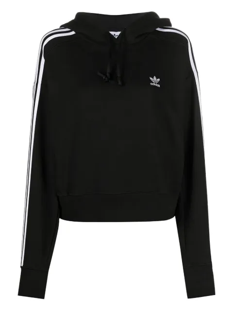 adidas logo-embroidered hoodie Black GN2890