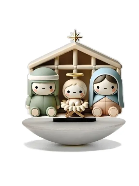 Linee Recanati crib presepe figure stand Neutrals 130316069