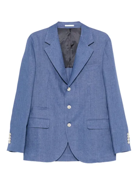 Brunello Cucinelli single-breasted blazer Blue MB4307BTDC013