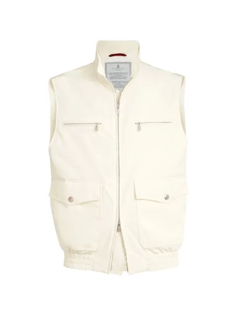Brunello Cucinelli bonded padded gilet Neutrals MM4796567CMM66