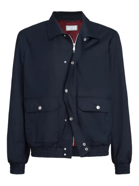 Brunello Cucinelli collar jacket Blue MM4346571CNT80