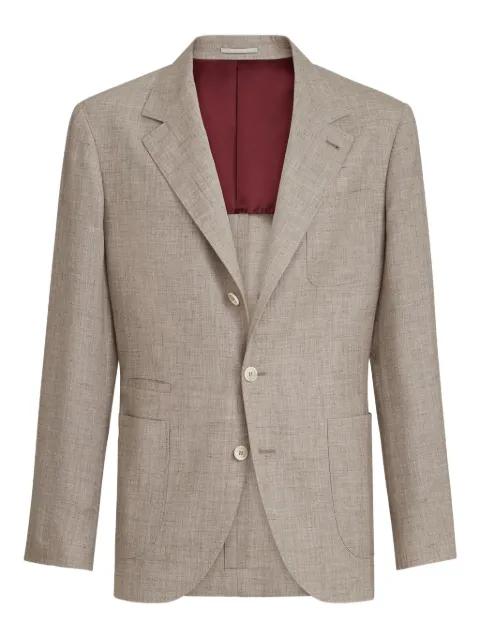 Brunello Cucinelli patch-pocket blazer Brown MZ4047BNDC040