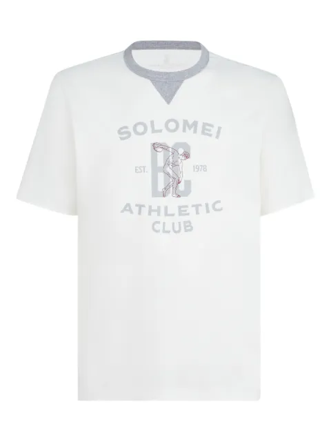 Brunello Cucinelli cotton jersey T-shirt with print White M0B131001GCFR27