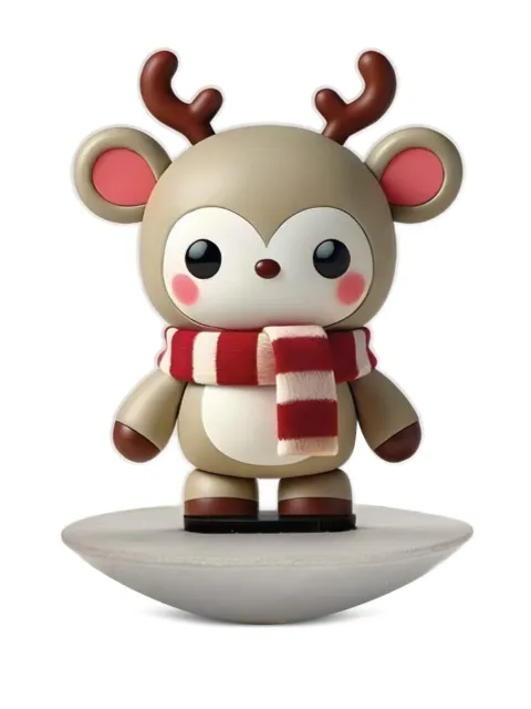 Linee Recanati scarf reindeer figure Neutrals 130316067