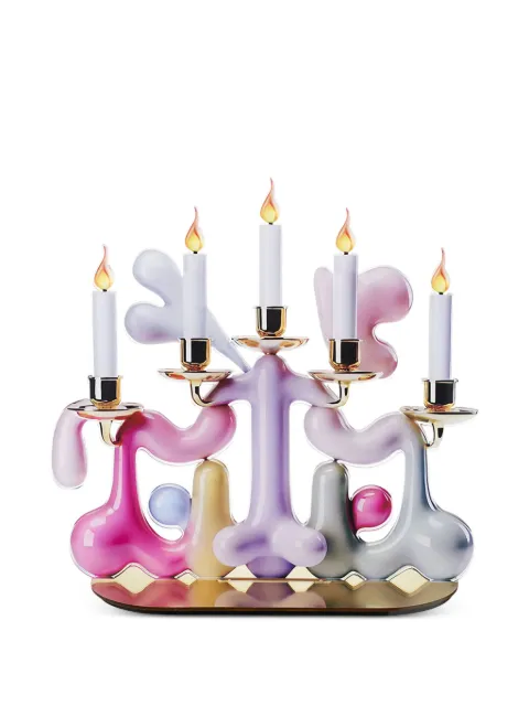 Linee Recanati Candypop sculptural candelabra stand Pink 130287063