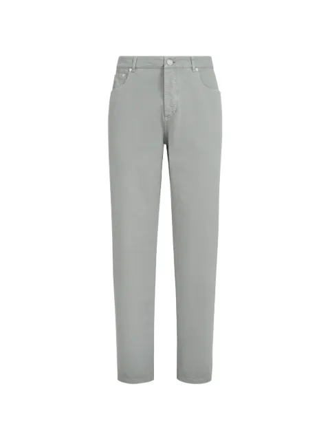Brunello Cucinelli garment-dyed trousers Green M252DF1010C6018