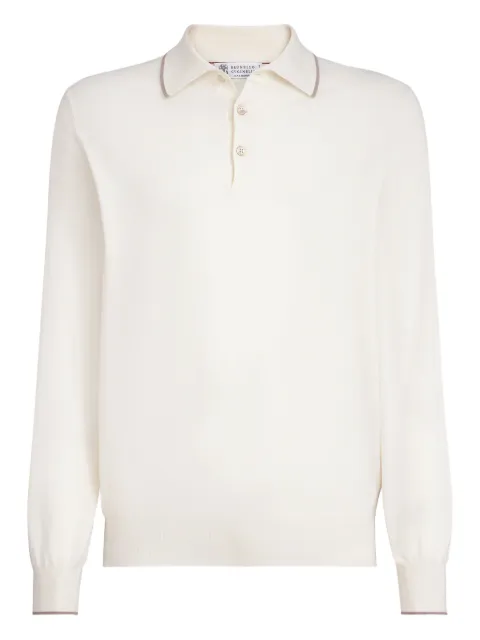 Brunello Cucinelli knit polo shirt White MIS806005CON63