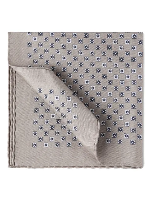 Brunello Cucinelli patterned pocket square Brown MX8710091C077
