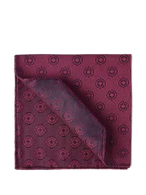 Brunello Cucinelli medallion-print silk pocket square Red MX8740091C003