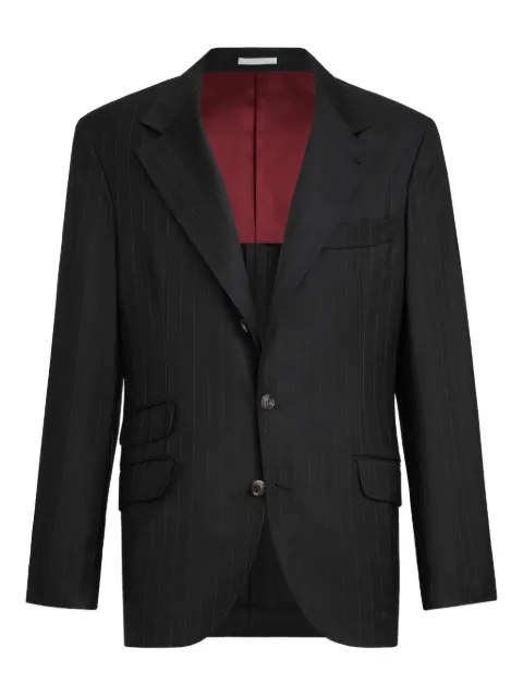 Brunello Cucinelli striped blazer Black MB4137BWDC006