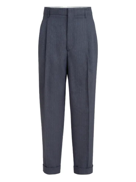 Brunello Cucinelli pleated trousers Blue MZ424L00NC6010