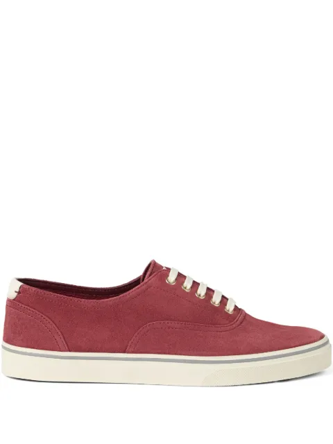 Brunello Cucinelli reversed calfskin sneakers Red MZUPIGZ334CEH62