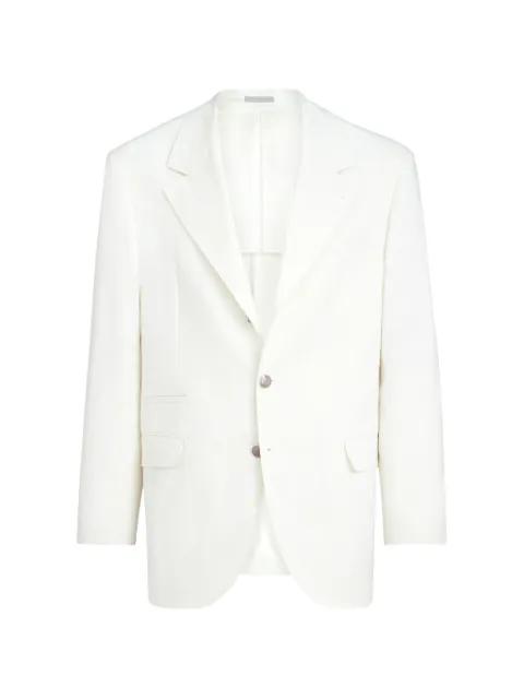 Brunello Cucinelli single-breasted blazer White MZ4068BTC8C6050