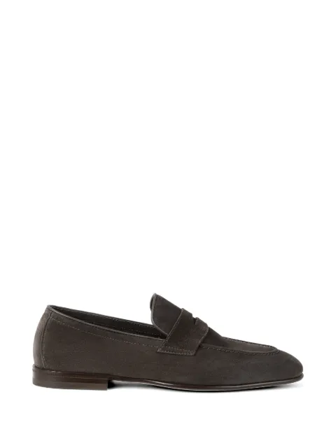 Brunello Cucinelli suede soft penny loafers Brown MZUCAHG730C8391