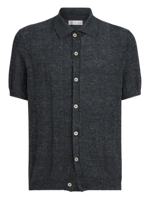 Brunello Cucinelli short-sleeve cardigan Grey M2L707805CGB23