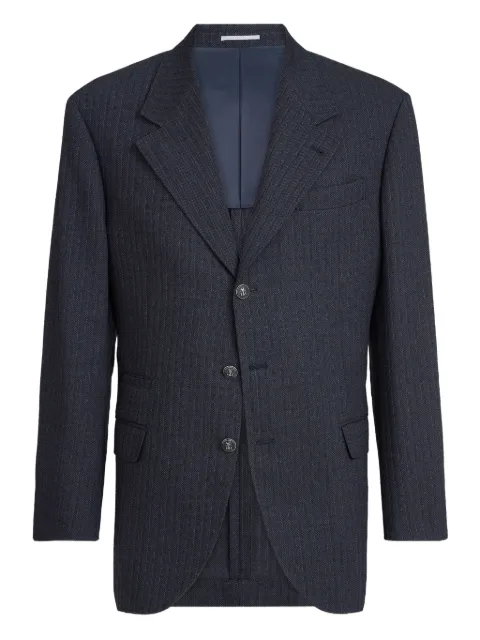 Brunello Cucinelli long-sleeves blazer Blue MZ4248BTC5C6010