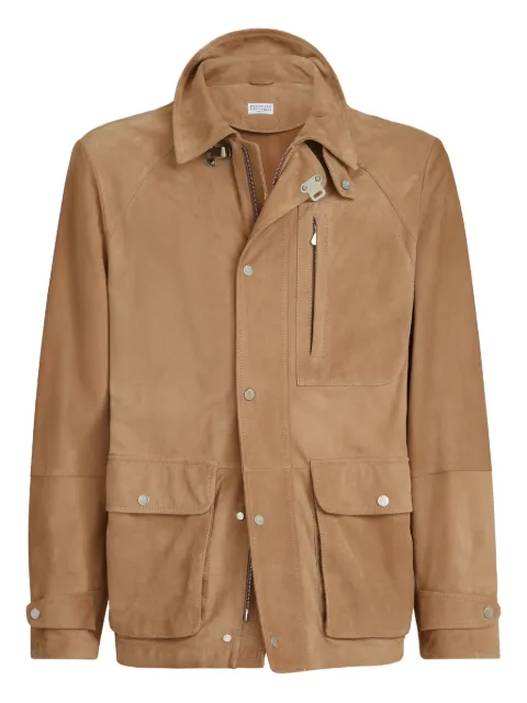 Brunello Cucinelli suede jacket Brown MPCFN2066C8540