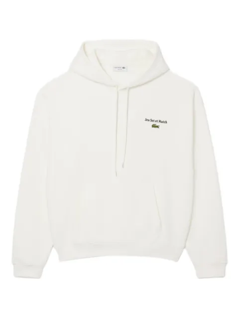 Lacoste logo-detail hoodie White SH5947