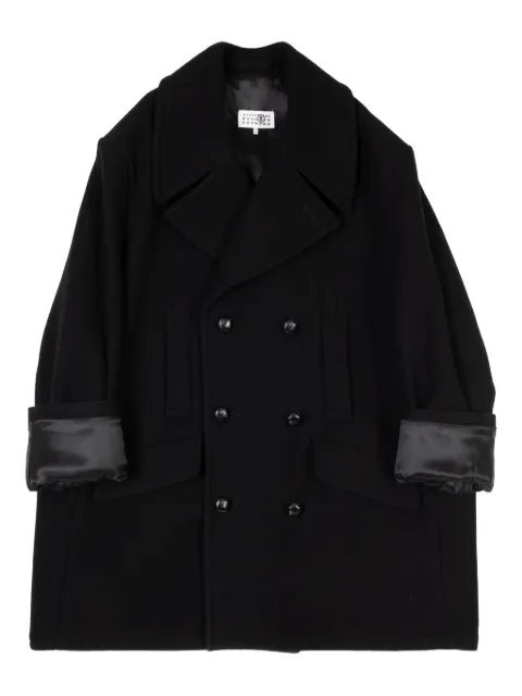 MM6 Maison Margiela wool coat Black S52AA0195