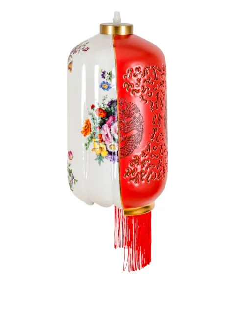Seletti Inalda floral dragon lampshade Red 07098