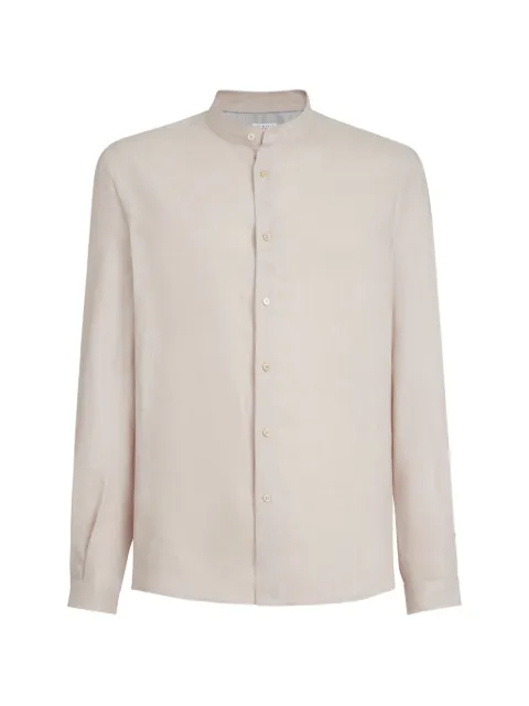 Brunello Cucinelli mandarin-collar shirt Neutrals MA6980625C4664
