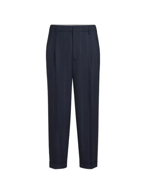 Brunello Cucinelli chalk stripe trousers Blue MV433L00NC003