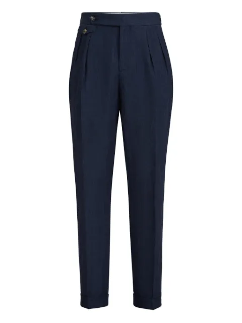 Brunello Cucinelli pleats trousers Blue MH248M5030C018