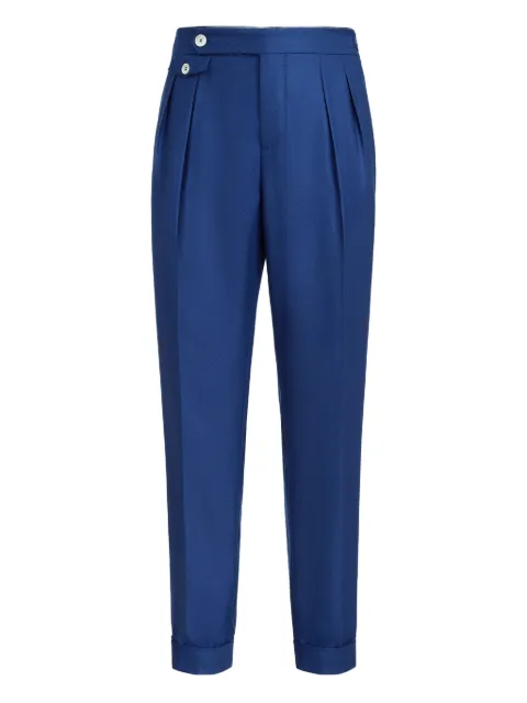 Brunello Cucinelli pleated waist-tab trousers Blue MR458L00MC050
