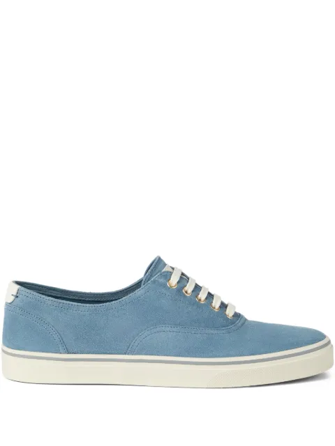 Brunello Cucinelli reversed leather sneakers Blue MZUPIGZ334CNB57