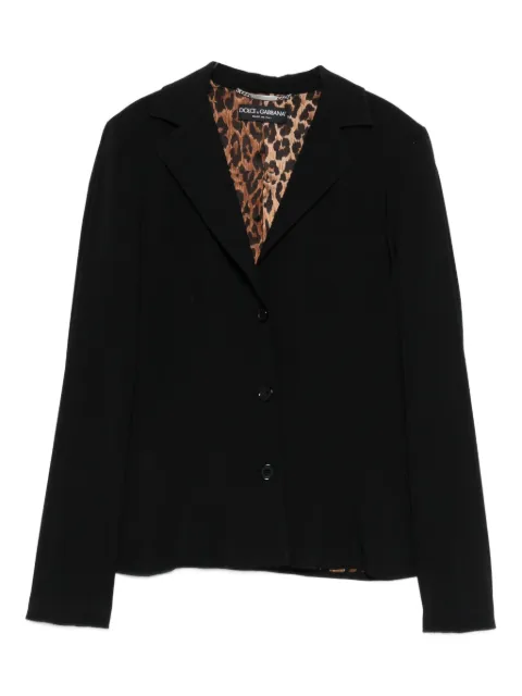 Dolce & Gabbana Pre-Owned single-breast black blazer Black HOLADG136