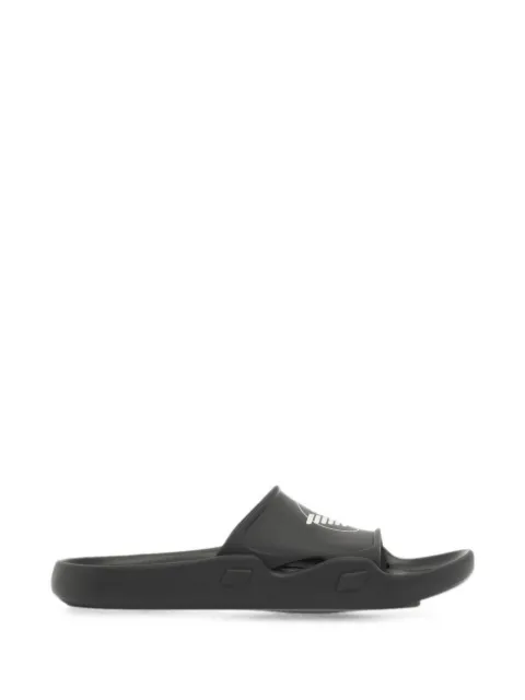 Emporio Armani logo-print slip-on sandals Black EX000044AF22191