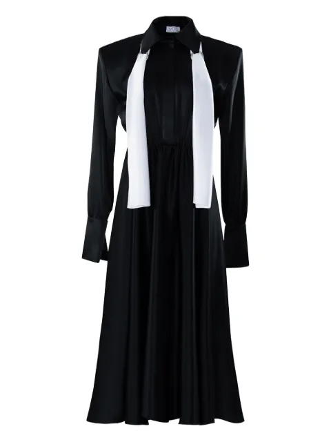 Vestiaire d'un Oiseau Libre ring scarf dress Black SCARFDRESS