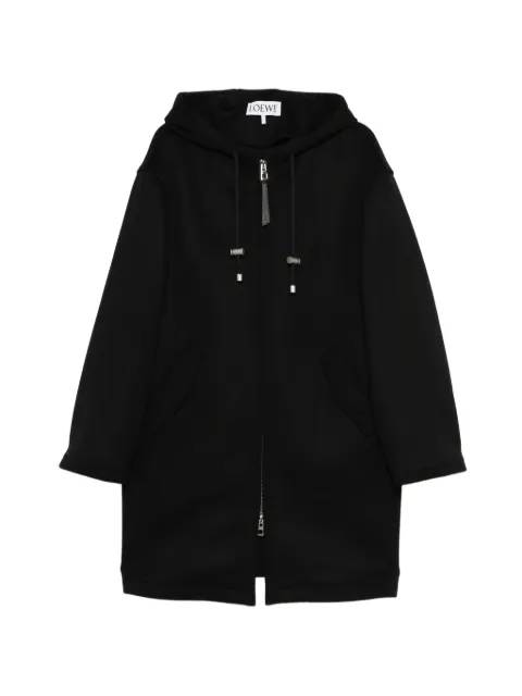 LOEWE hooded coat Black H526Y01WE6