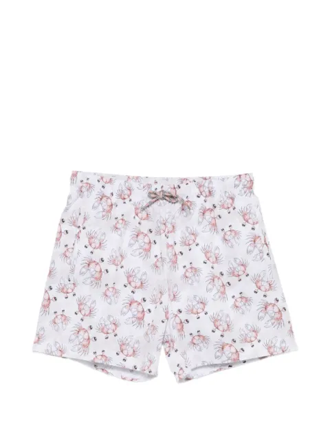 Emporio Armani crab print swim shorts White EM000583AF20447