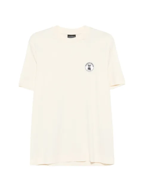 Emporio Armani logo-patch T-shirt Neutrals EM005238AF10017U1055