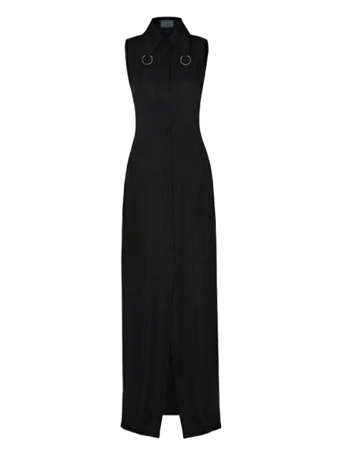 Vestiaire d'un Oiseau Libre open-back ring shirt dress Black OPENBACKRINGDRESS