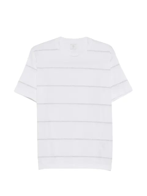Eleventy horizontal-stripe T-shirt White M75TSHM08TES0M206