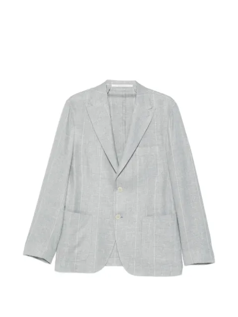 Eleventy striped button blazer Blue M75GIAK03BTCCTES0M001