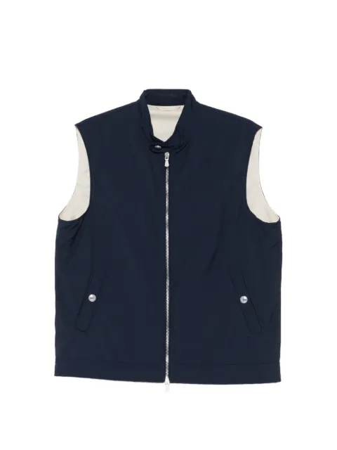 Eleventy zip-up gilet Blue M75GILM03GBT27007