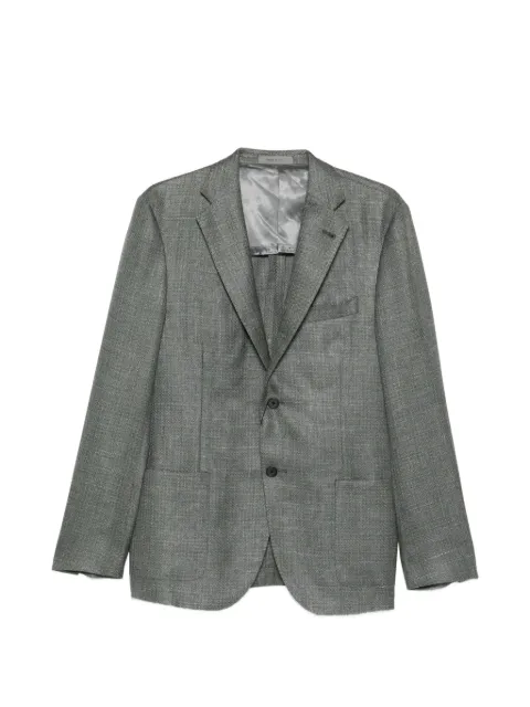 Corneliani single-breasted blazer Green 27XG762718287