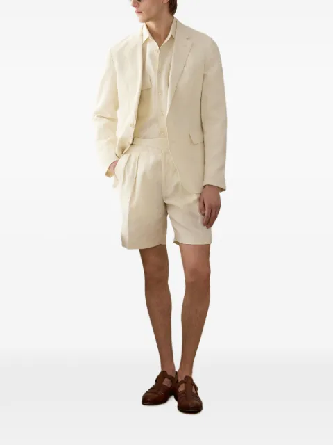 Ralph Lauren Purple Label Byron pleated shorts Neutrals 798P11435001