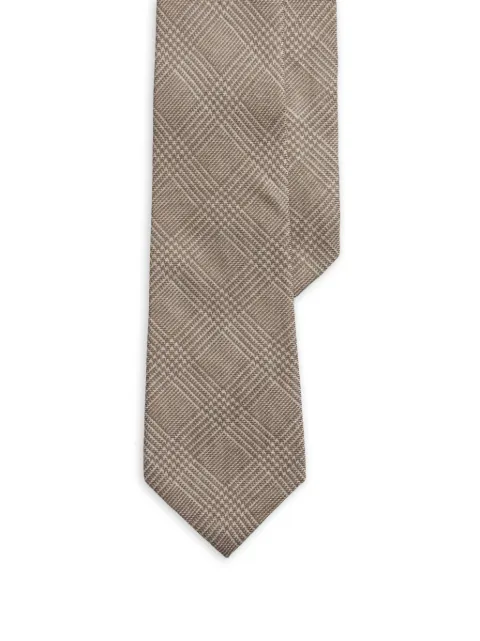 Ralph Lauren Purple Label glen plaid tie Neutrals 791P06265002