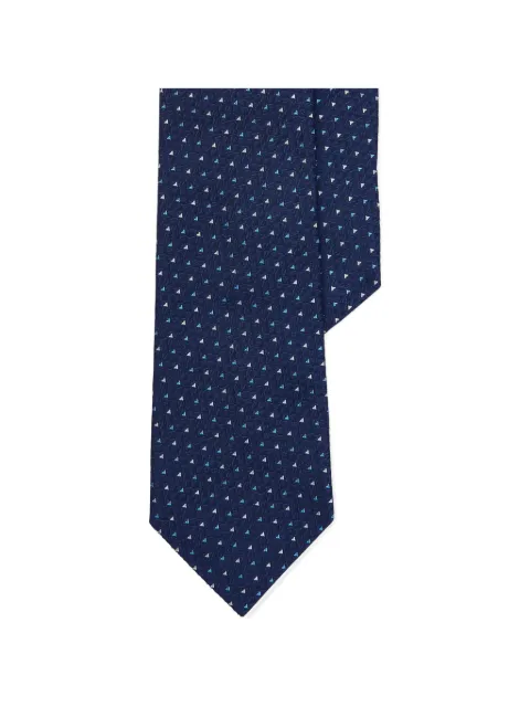 Ralph Lauren Purple Label patterned silk tie Blue 791742586