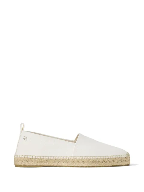 Ralph Lauren Purple Label logo-plaque espadrille White 801972034