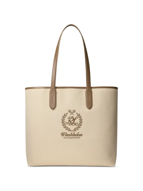 Ralph Lauren Purple Label wimbledon logo-embroidered tote bag Neutrals 420P14326001